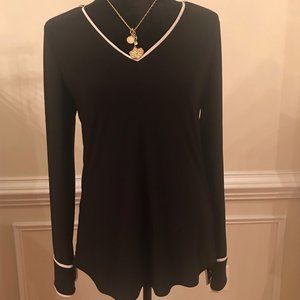 White House Black Market-V Neck Blouse